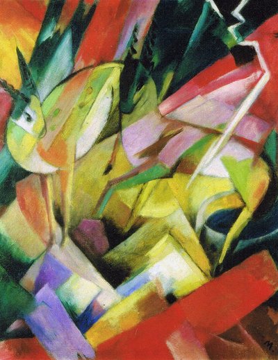 Chèvres de montagne - Franz Marc